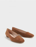 TEXTURED SQUARE TOE BALLERINA FLATS - BC MKT Vian