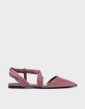 RUCHED STRAP COVERED FLAT SANDALS - BC MKT Vian