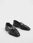 METAL ACCENT STEP BACK PENNY LOAFERS - BC MKT Vian