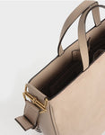 TEXTURED U-SHAPED TOTE BAG - BC MKT Vian