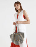 CROC-EFFECT PETAL FOLD TOTE BAG - BC MKT Vian