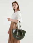 CROC-EFFECT PETAL FOLD TOTE BAG - BC MKT Vian