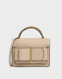 CHUNKY METAL TOP HANDLE BOW FLAP BAG - BC MKT Vian