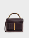 CHUNKY METAL TOP HANDLE BOW FLAP BAG - BC MKT Vian