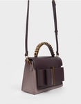 CHUNKY METAL TOP HANDLE BOW FLAP BAG - BC MKT Vian