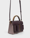 CHUNKY METAL TOP HANDLE BOW FLAP BAG - BC MKT Vian