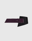 TWO-TONE CROC-EFFECT ASYMMETRIC WAIST BELT - BC MKT Vian